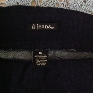 D. jeans size 16 denim jeans